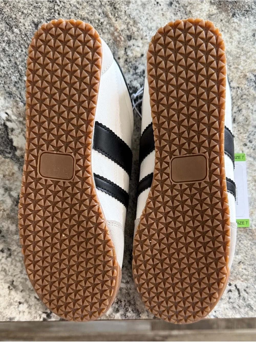 Dolce Vita White, Black & Tan Lace-Up Athletic Sneaker